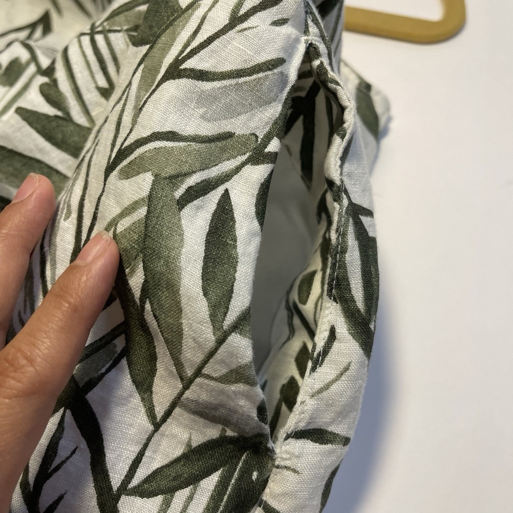 Tahari Linen Floral Shift Sleeveless Small Dress Preppy Coastal Beachy Pockets - Picture 8 of 10